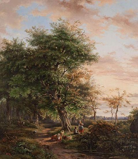 Johannes Gijsbertusz van Ravenswaay At Rest under a Tree